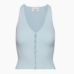 ARITZIA WILFRED HEAT WAVE BLUE AFFINITY TOP SIZE XXS 2XS